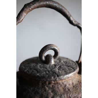 角型遊環付 小鉄瓶/急須　M215 