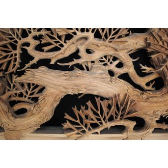 超絶深彫 松木彫欄間　R0001Y 