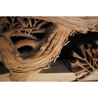 超絶深彫 松木彫欄間　R0001Y 