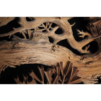 超絶深彫 松木彫欄間　R0001Y 