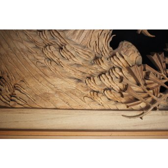 超絶深彫 松木彫欄間　R0001Y 