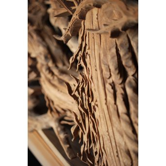 超絶深彫 松木彫欄間　R0001Y 