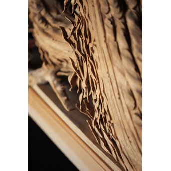 超絶深彫 松木彫欄間　R0001Y 