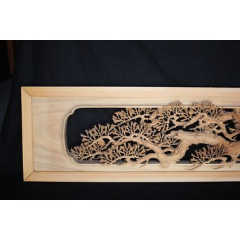 超絶深彫 松木彫欄間　R0001Y 