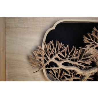 超絶深彫 松木彫欄間　R0001Y 