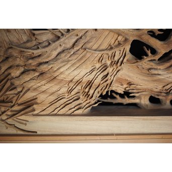 超絶深彫 松木彫欄間　R0001Y 