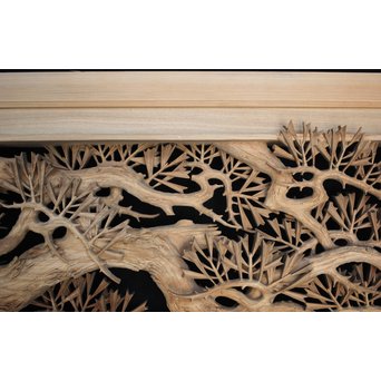 超絶深彫 松木彫欄間　R0001Y 