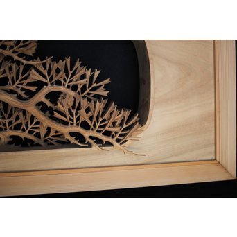 超絶深彫 松木彫欄間　R0001Y 