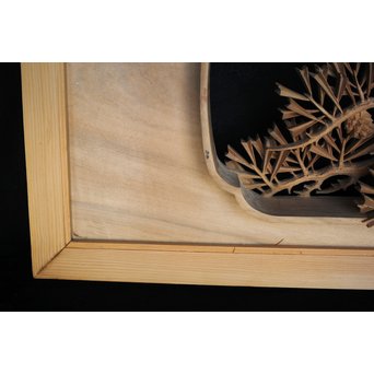 超絶深彫 松木彫欄間　R0001Y 