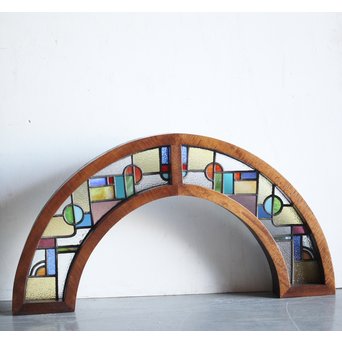 アーチ型モザイクステンドグラス　GD1299Y 