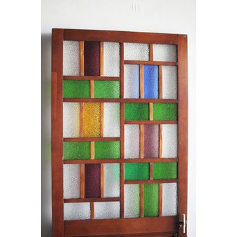 ステンドグラス調 細分多色ガラスドア　GD1300 