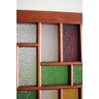 ステンドグラス調 細分多色ガラスドア　GD1300 