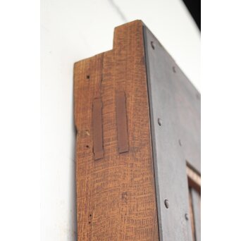 肉厚鉄金具 総欅格子蔵戸　W995Y 