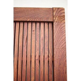 肉厚鉄金具 総欅格子蔵戸　W995Y 