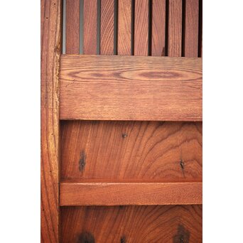 肉厚鉄金具 総欅格子蔵戸　W995Y 