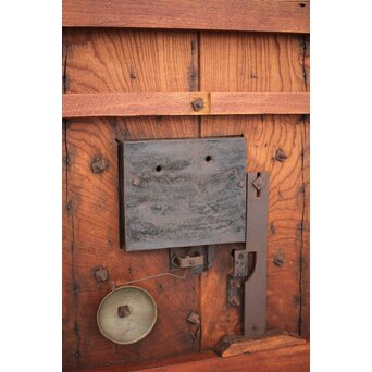 肉厚鉄金具 総欅格子蔵戸　W995Y 