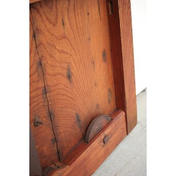 肉厚鉄金具 総欅格子蔵戸　W995Y 