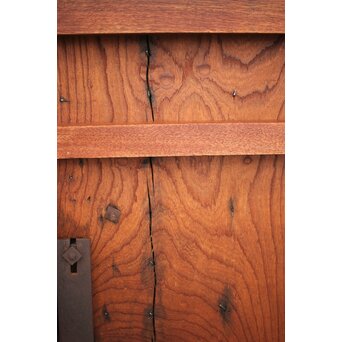 肉厚鉄金具 総欅格子蔵戸　W995Y 