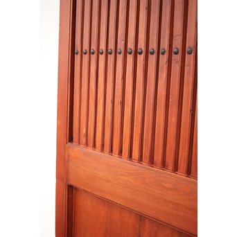 巾着金具の朱格子蔵戸　W996Y 