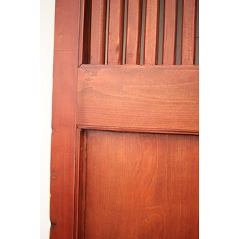 巾着金具の朱格子蔵戸　W996Y 