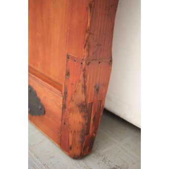 巾着金具の朱格子蔵戸　W996Y 