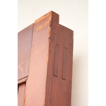 巾着金具の朱格子蔵戸　W996Y 