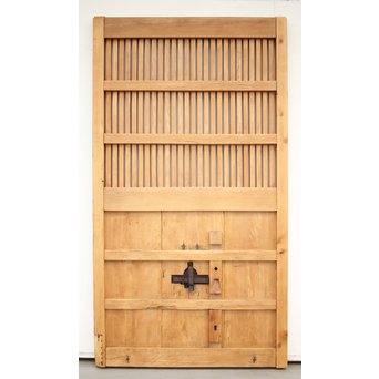 巾着金具の朱格子蔵戸　W996Y 