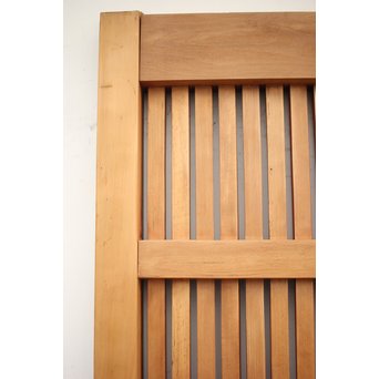 巾着金具の朱格子蔵戸　W996Y 