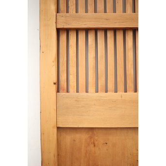 巾着金具の朱格子蔵戸　W996Y 