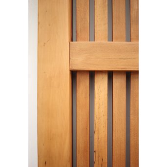 巾着金具の朱格子蔵戸　W996Y 