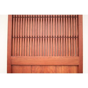 巾着金具の朱格子蔵戸　W996Y 