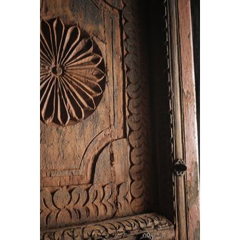 インド 門扉一対　W998 