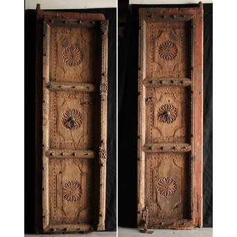 インド 門扉一対　W998