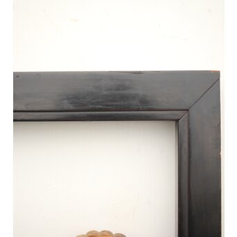 黒枠 菊彫欄間 2枚1組　R0010 