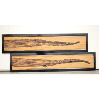 黒柿一枚板の欄間 2枚1組　R0011Y 