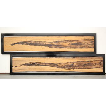 黒柿一枚板の欄間 2枚1組　R0011Y