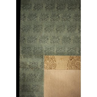 倣 小堀遠州 和歌 富士の白雪 紙本水墨掛軸　Z222 