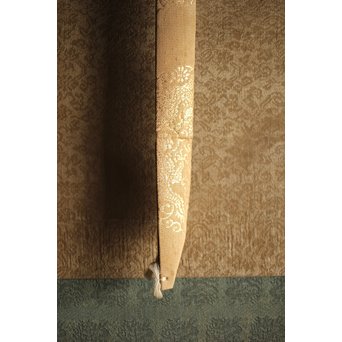 倣 小堀遠州 和歌 富士の白雪 紙本水墨掛軸　Z222 