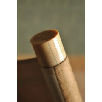 倣 小堀遠州 和歌 富士の白雪 紙本水墨掛軸　Z222 