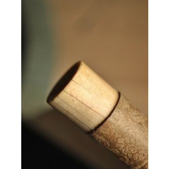 倣 小堀遠州 和歌 富士の白雪 紙本水墨掛軸　Z222 