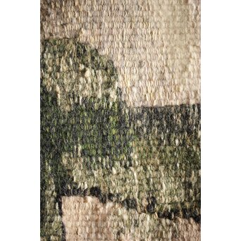 JEAN JANSEM ジャン ジャンセン L'épouvantail/案山子  サイン入タペストリー/絨毯　U221 