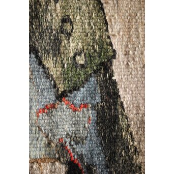 JEAN JANSEM ジャン ジャンセン L'épouvantail/案山子  サイン入タペストリー/絨毯　U221 