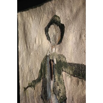 JEAN JANSEM ジャン ジャンセン L'épouvantail/案山子  サイン入タペストリー/絨毯　U221 