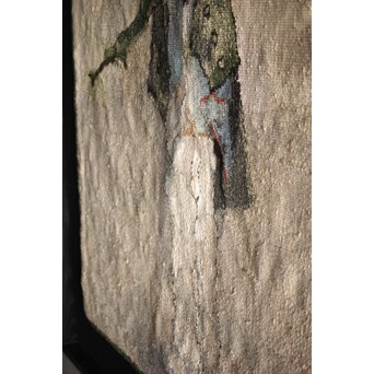 JEAN JANSEM ジャン ジャンセン L'épouvantail/案山子  サイン入タペストリー/絨毯　U221 