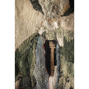 JEAN JANSEM ジャン ジャンセン L'épouvantail/案山子  サイン入タペストリー/絨毯　U221 