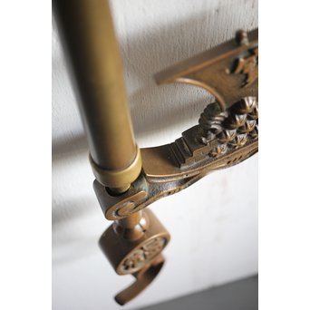 真鍮 宝船の自在鉤　M220 