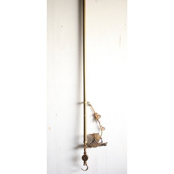 真鍮 宝船の自在鉤　M220 