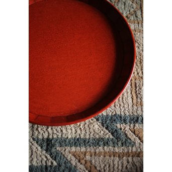 讃岐彫 宗家後藤造 丸型菓子盆 5客　X246 