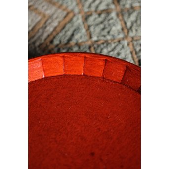 讃岐彫 宗家後藤造 丸型菓子盆 5客　X246 