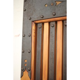 在銘 細身金具尽格子蔵戸　W001Y 